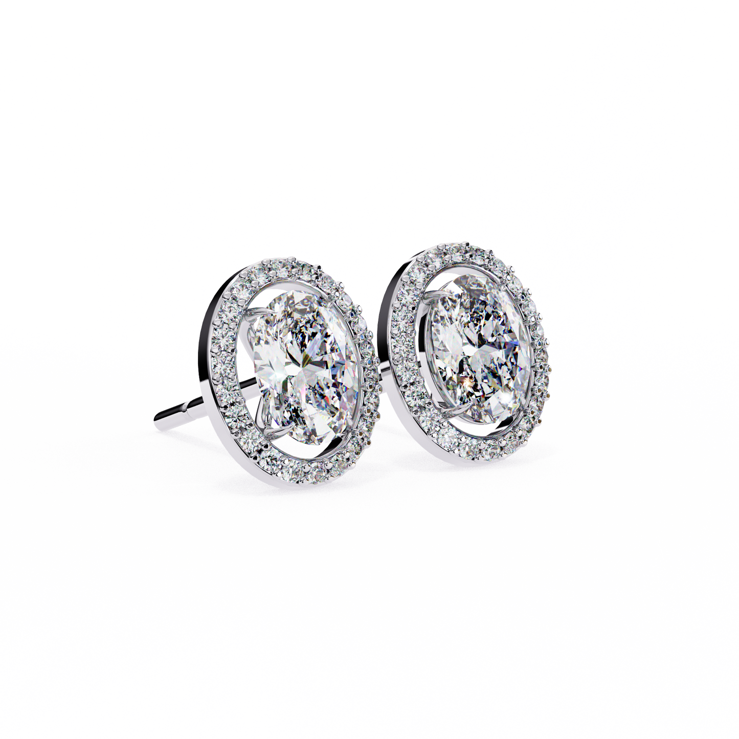 Ovalora Solitaire Studs