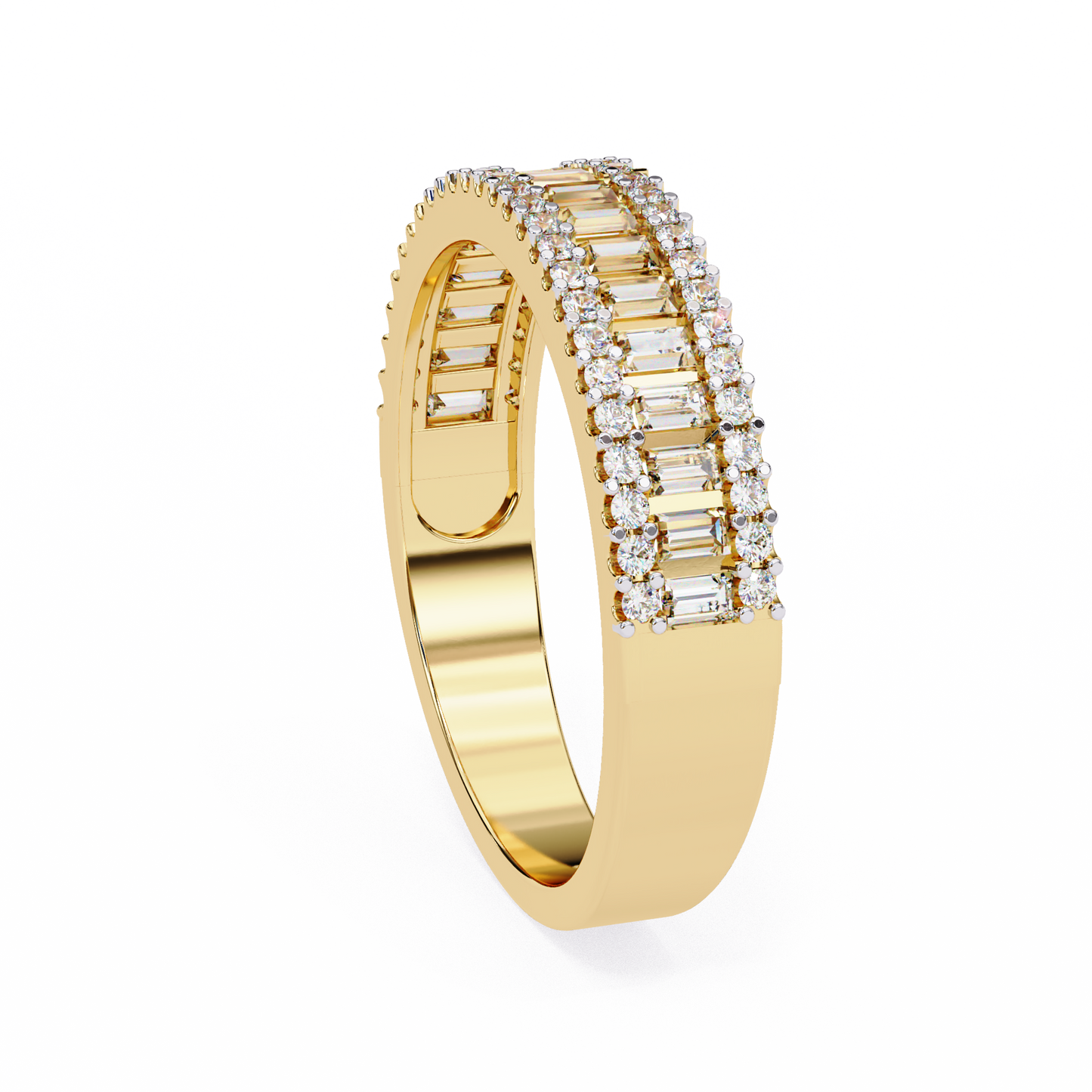 Dual Radiance Diamond Band