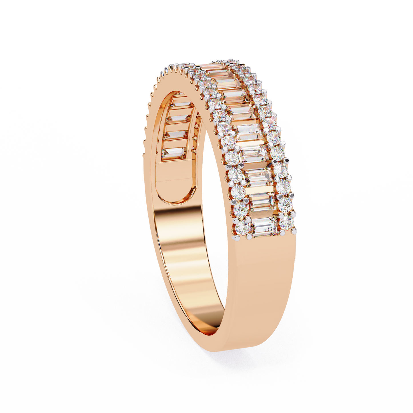 Dual Radiance Diamond Band