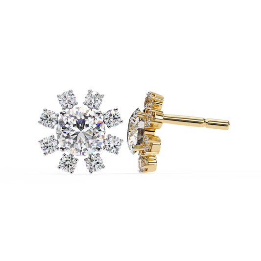Lumio Halo Solitaire Studs