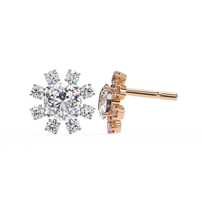 Lumio Halo Solitaire Studs