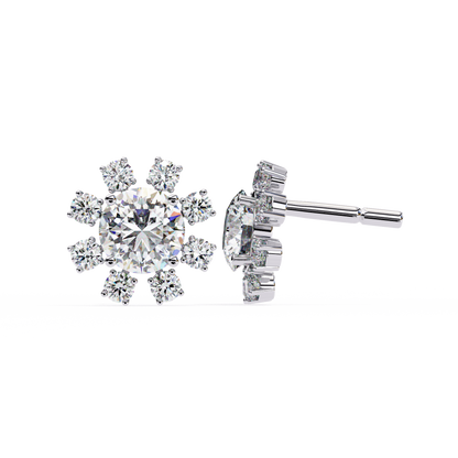 Lumio Halo Solitaire Studs