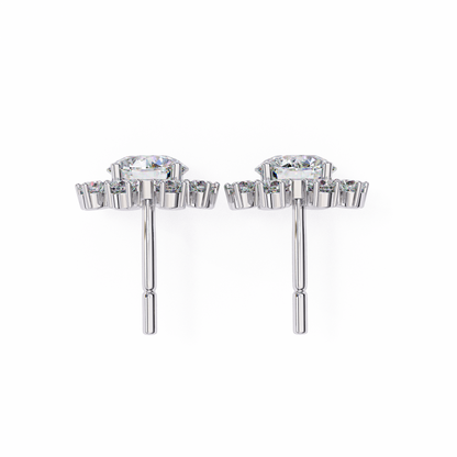 Lumio Halo Solitaire Studs