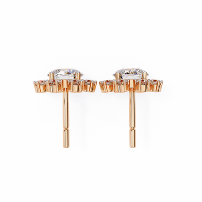 Lumio Halo Solitaire Studs