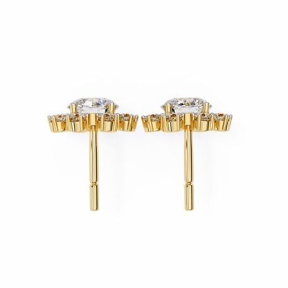 Lumio Halo Solitaire Studs