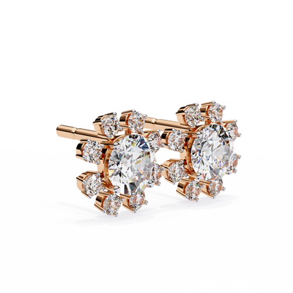 Lumio Halo Solitaire Studs