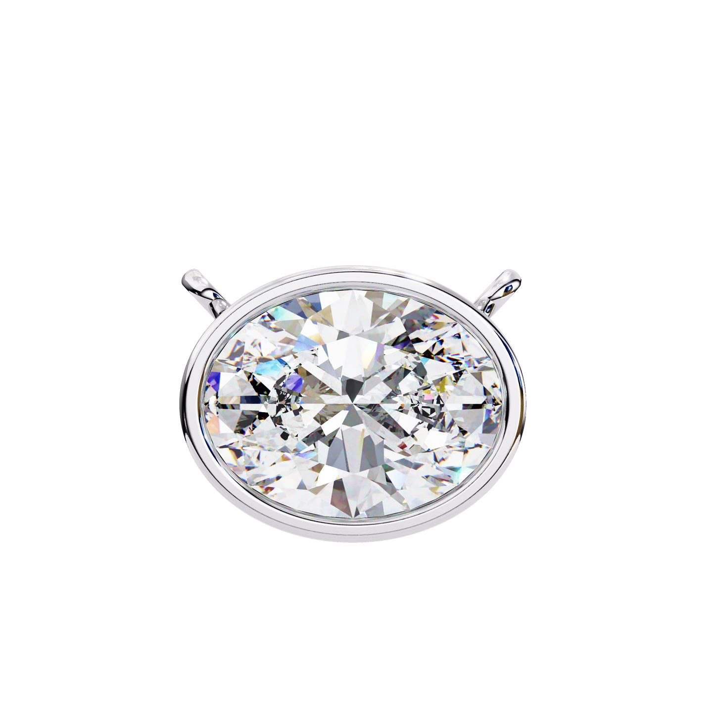 Aura Bazel Solitaire Pendant