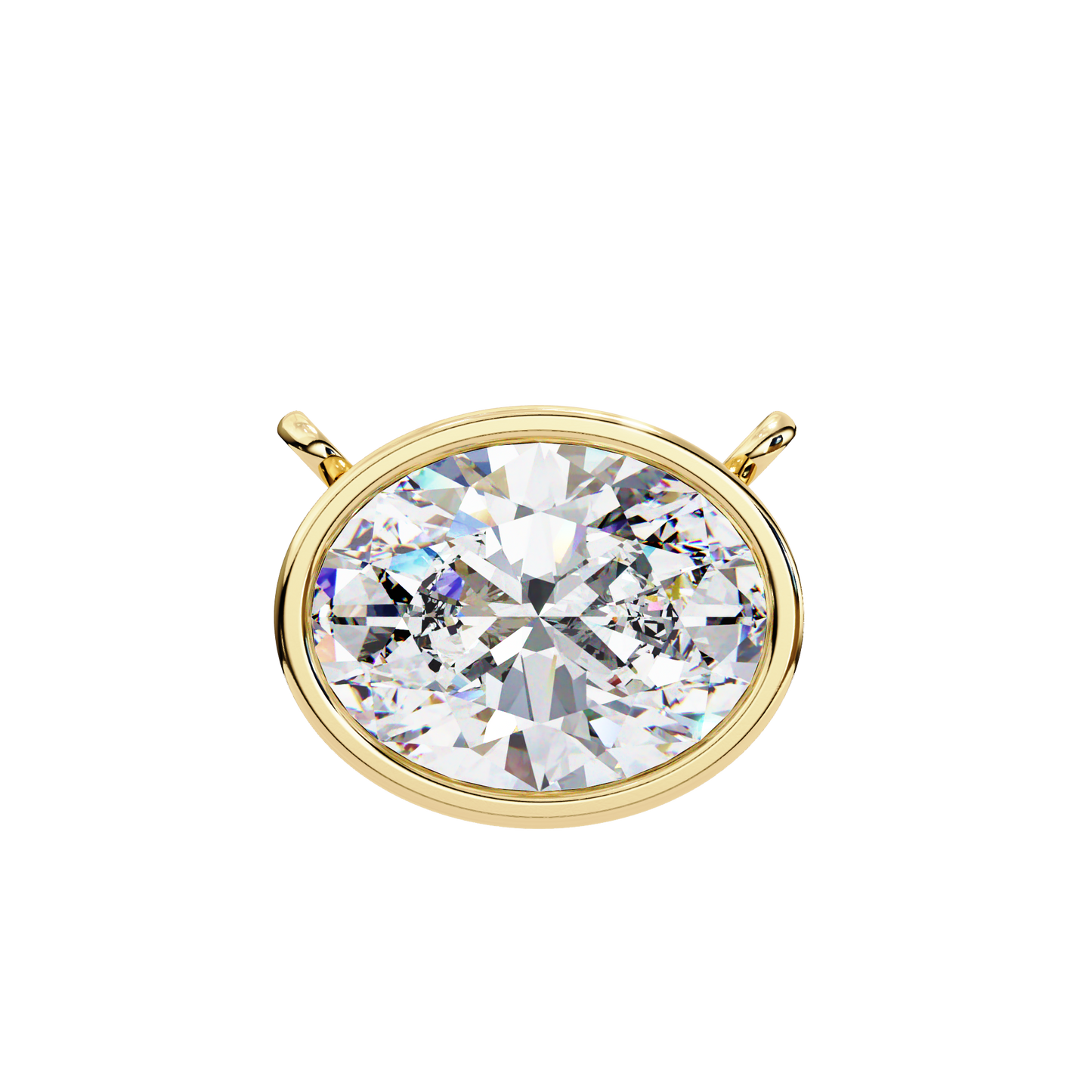 Aura Bazel Solitaire Pendant