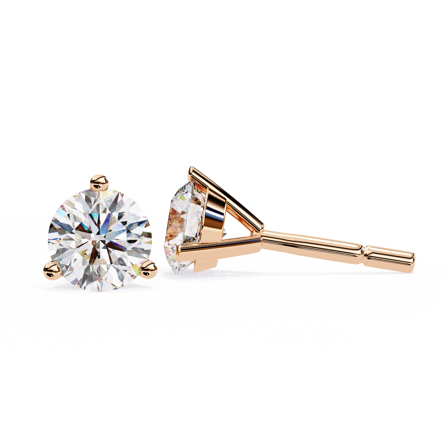 Trinity Glow Solitaire Studs