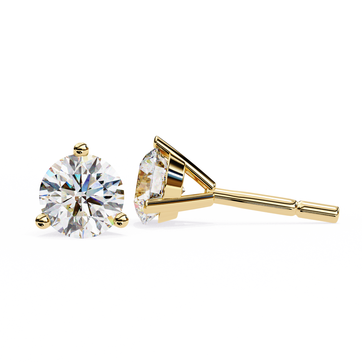 Trinity Glow Solitaire Studs