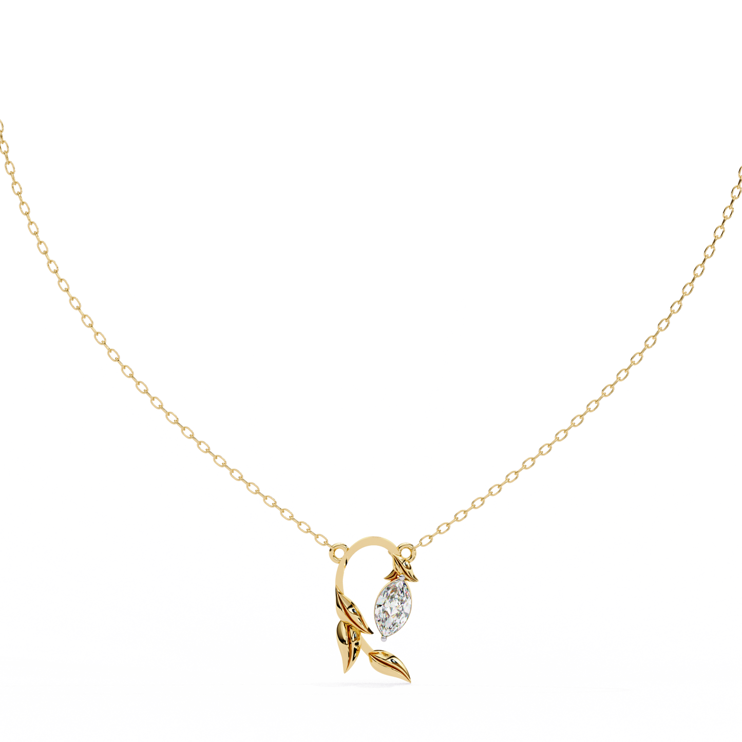 Florquise Diamond Pendant