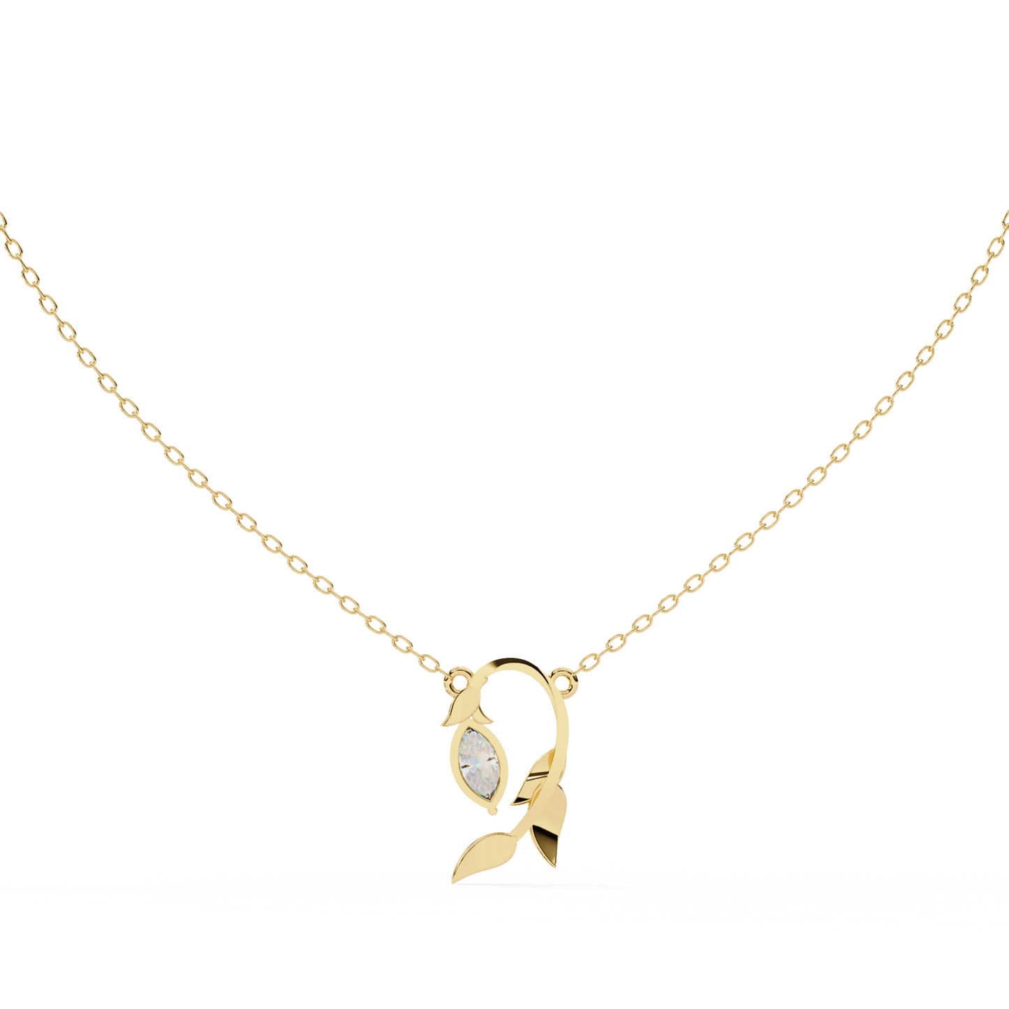 Florquise Diamond Pendant