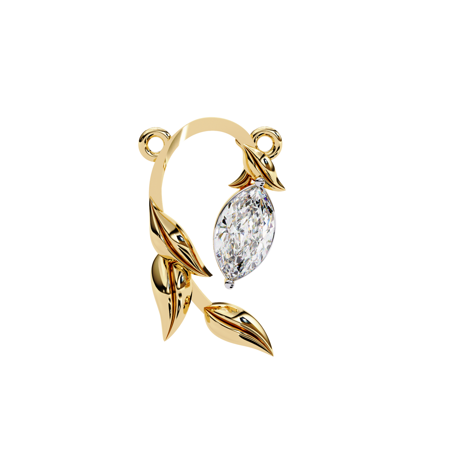 Florquise Diamond Pendant