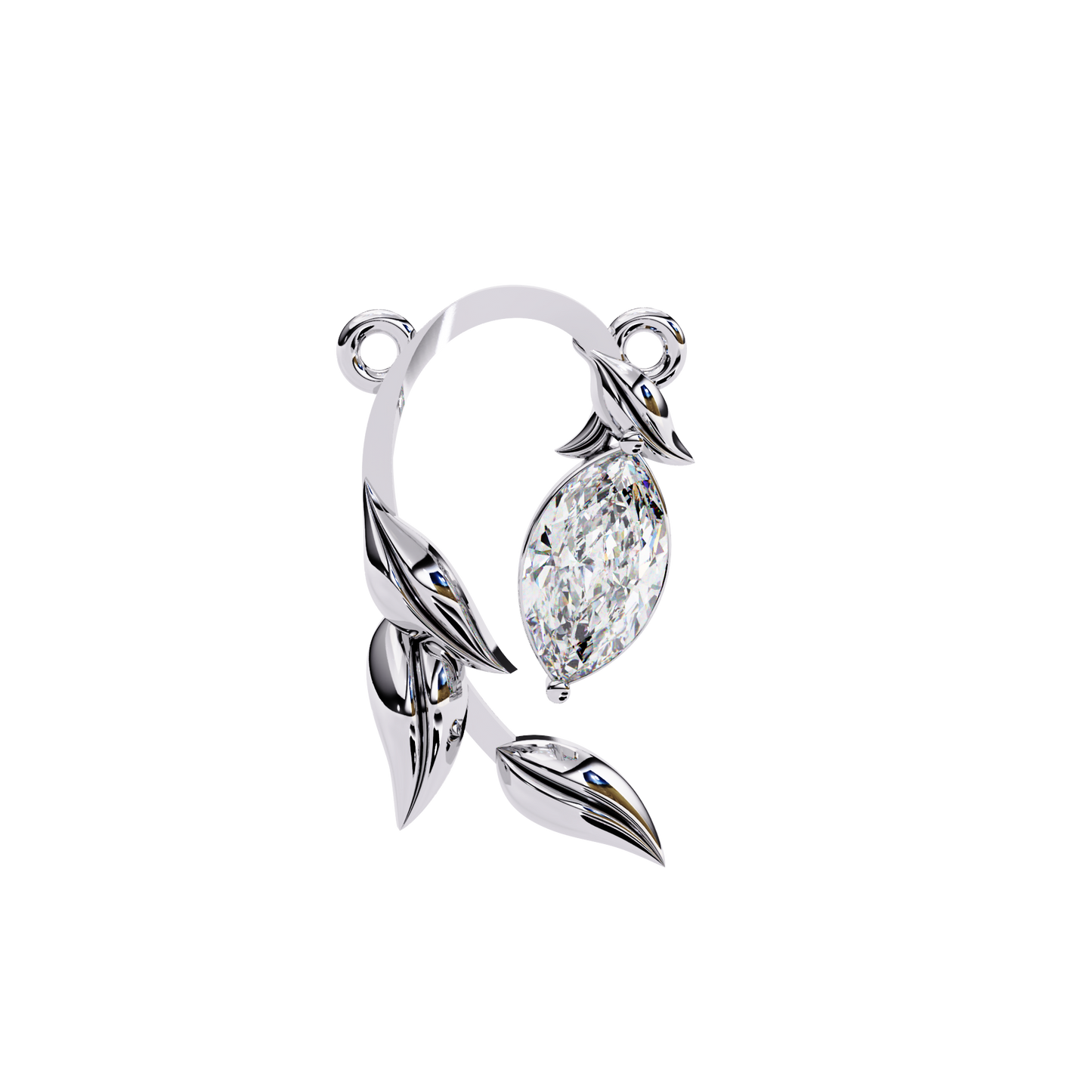 Florquise Diamond Pendant