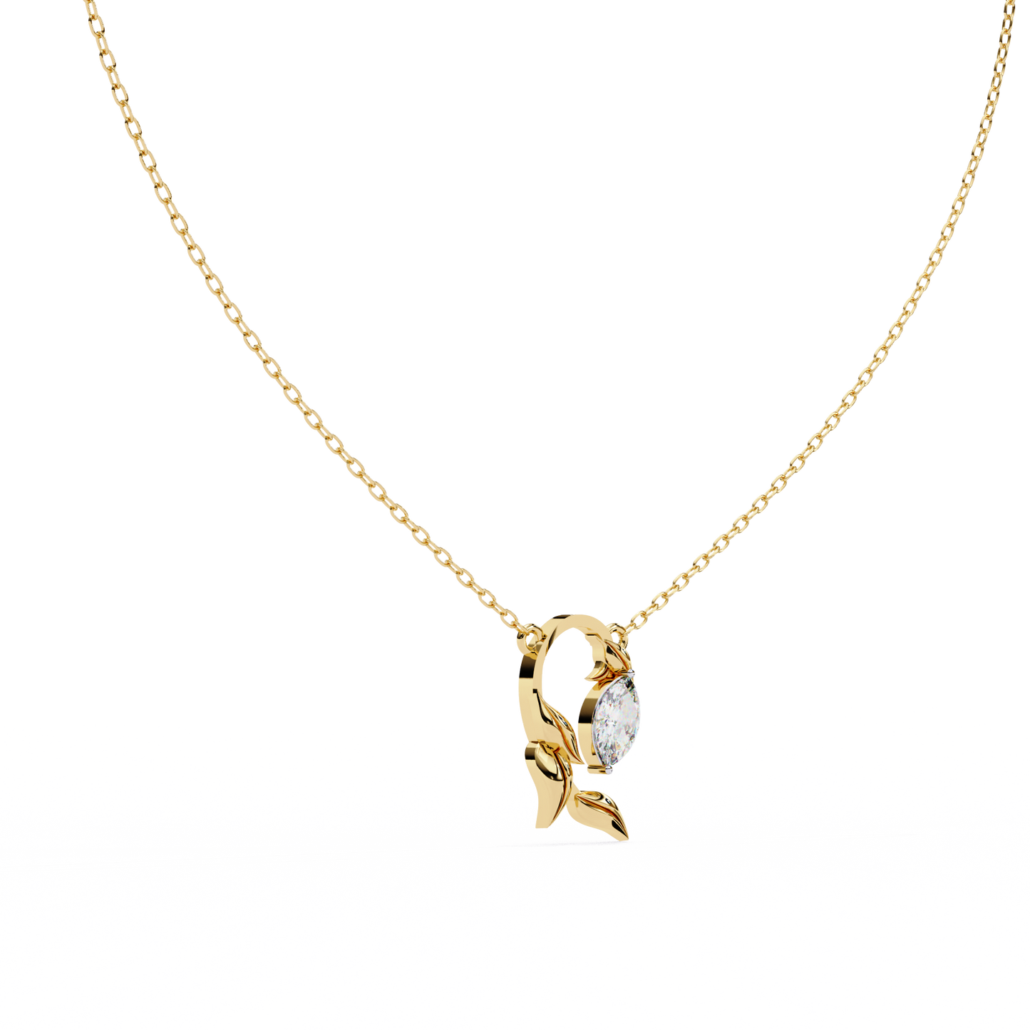 Florquise Diamond Pendant