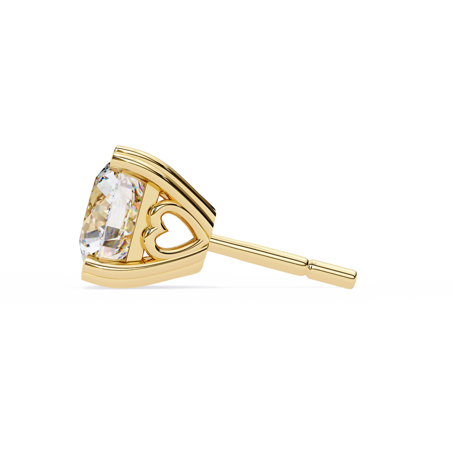 Heartelle Solitaire Studs