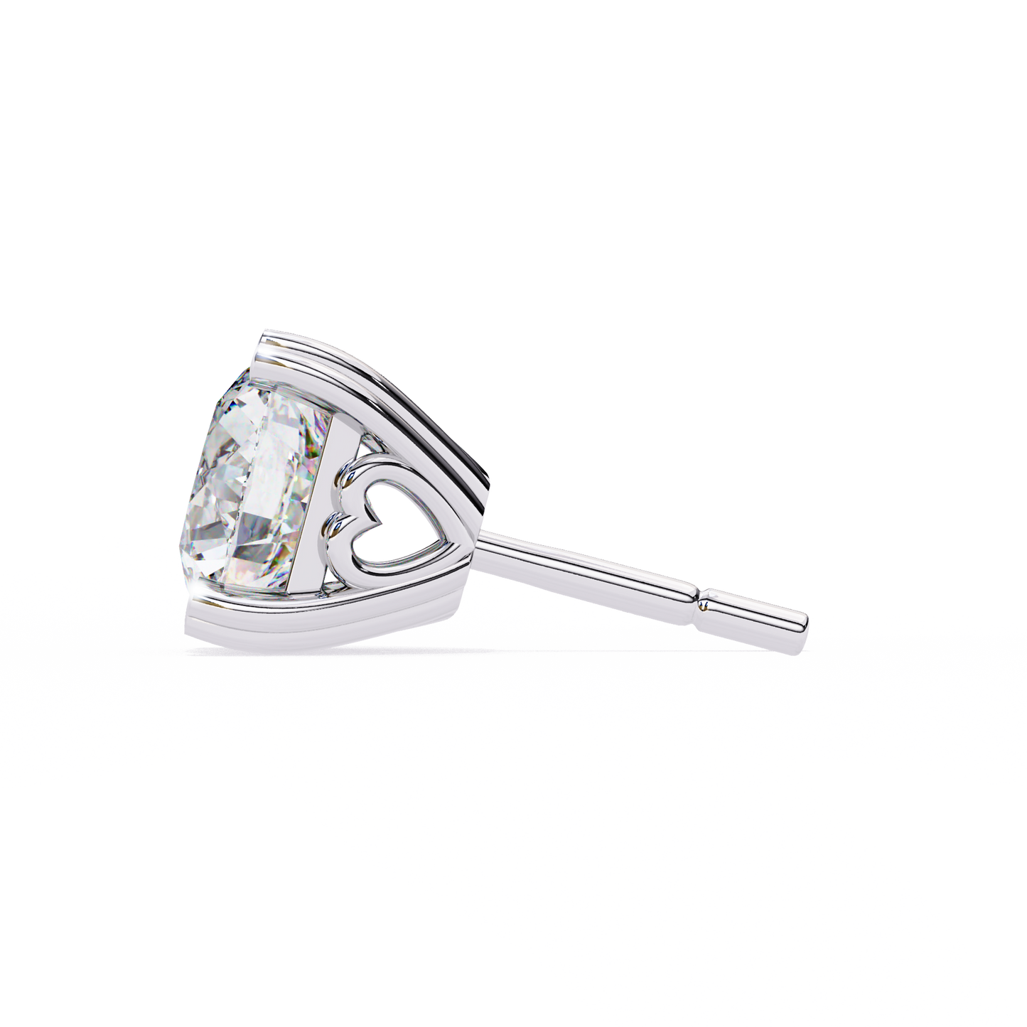 Heartelle Solitaire Studs