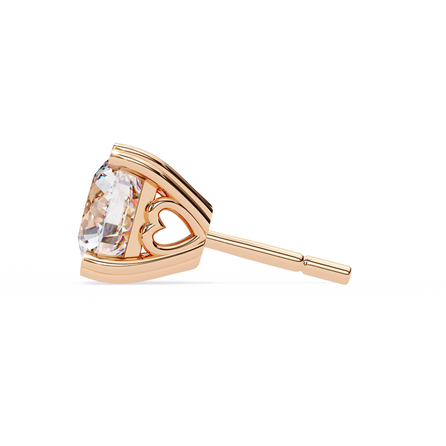 Heartelle Solitaire Studs