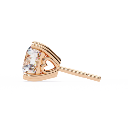 Heartelle Solitaire Studs