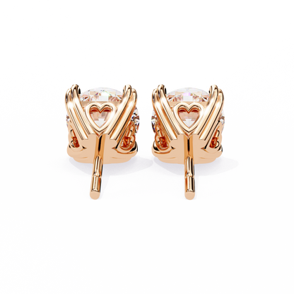 Heartelle Solitaire Studs
