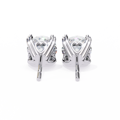Heartelle Solitaire Studs
