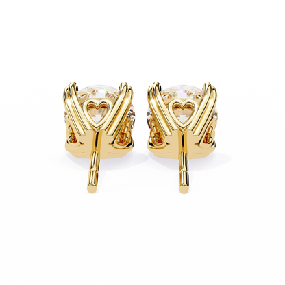 Heartelle Solitaire Studs