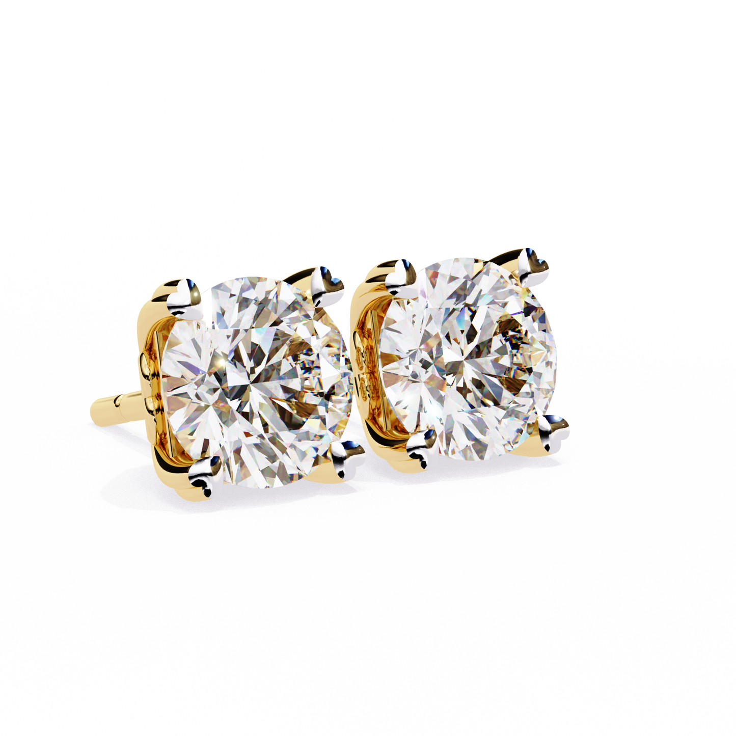 Heartelle Solitaire Studs