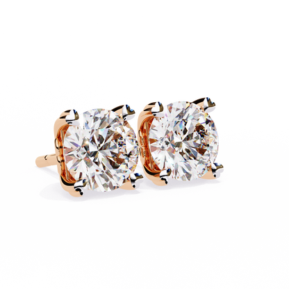 Heartelle Solitaire Studs