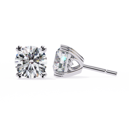 Heartelle Solitaire Studs