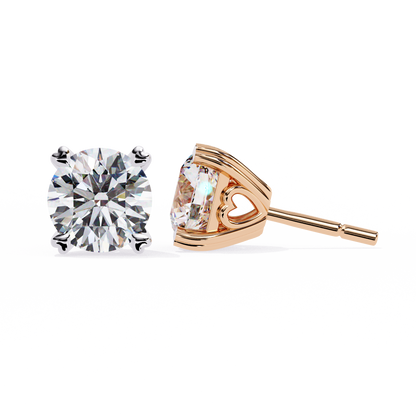 Heartelle Solitaire Studs