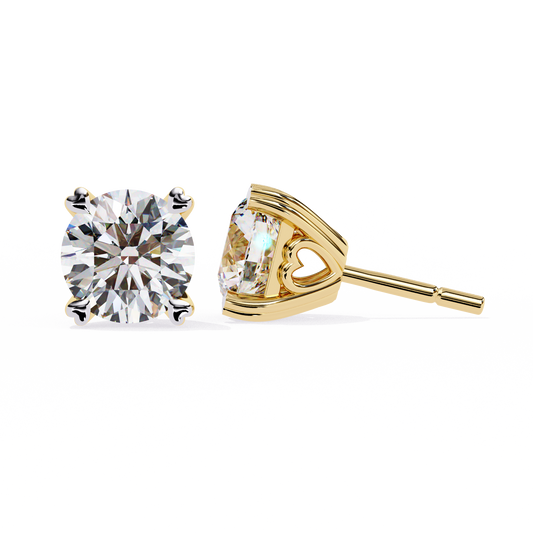 Heartelle Solitaire Studs