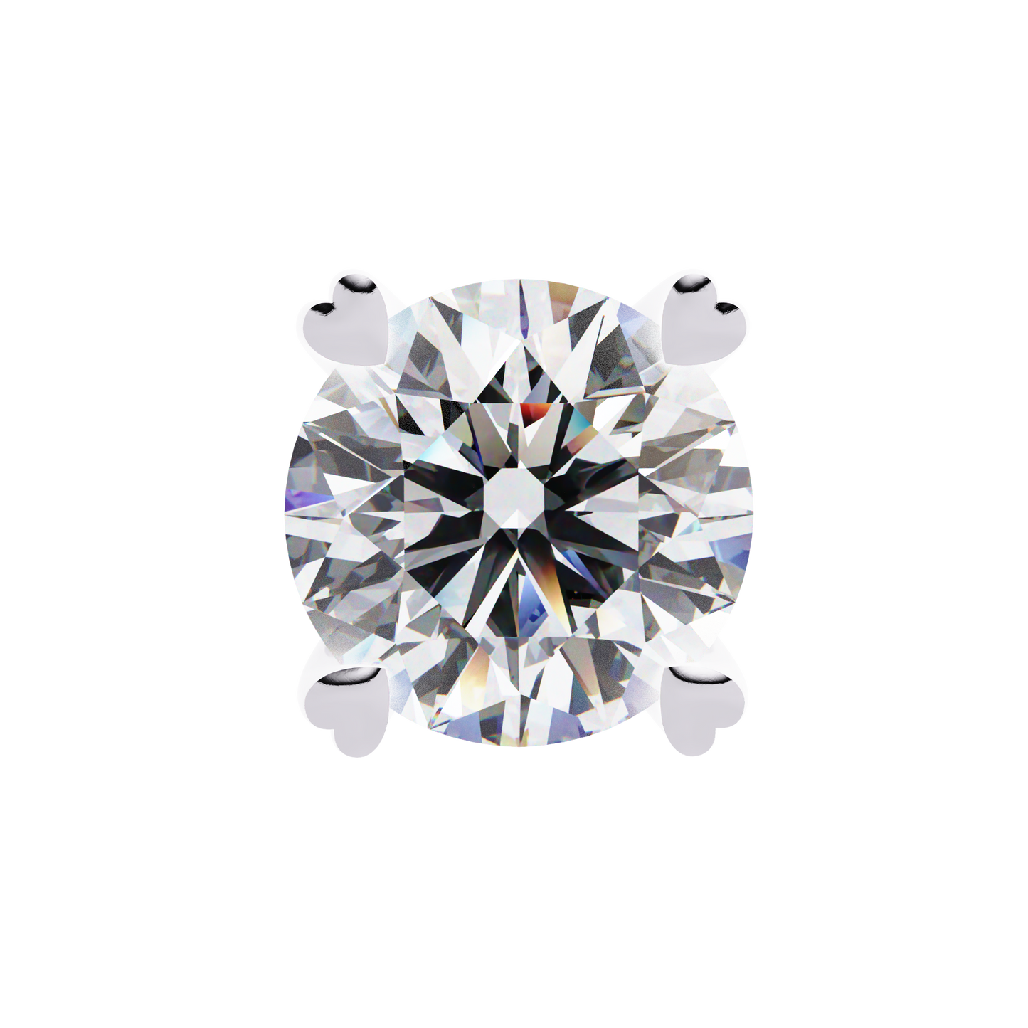 Heartelle Solitaire Studs