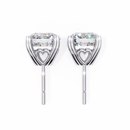Heartelle Solitaire Studs