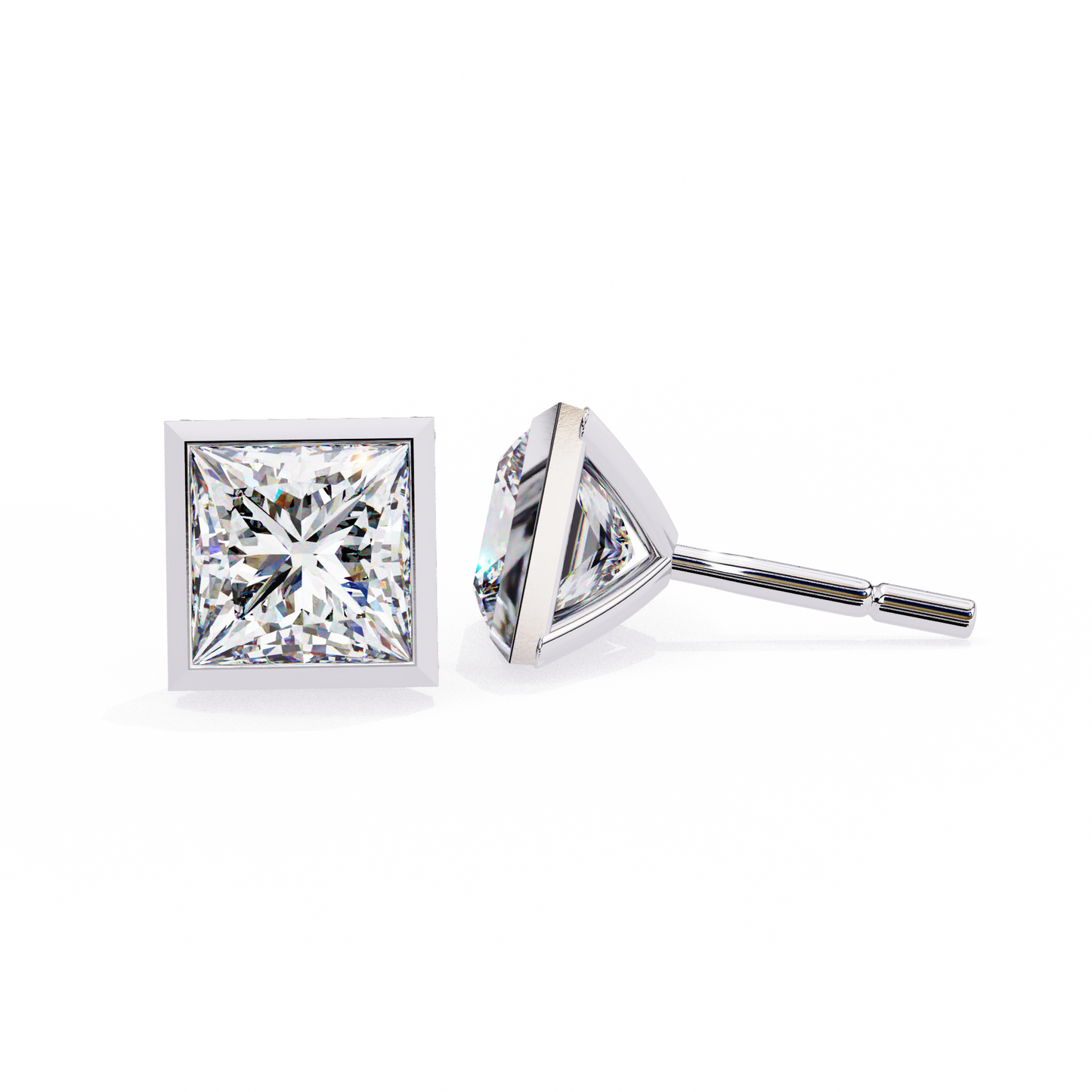 Bezelina Solitaire Studs