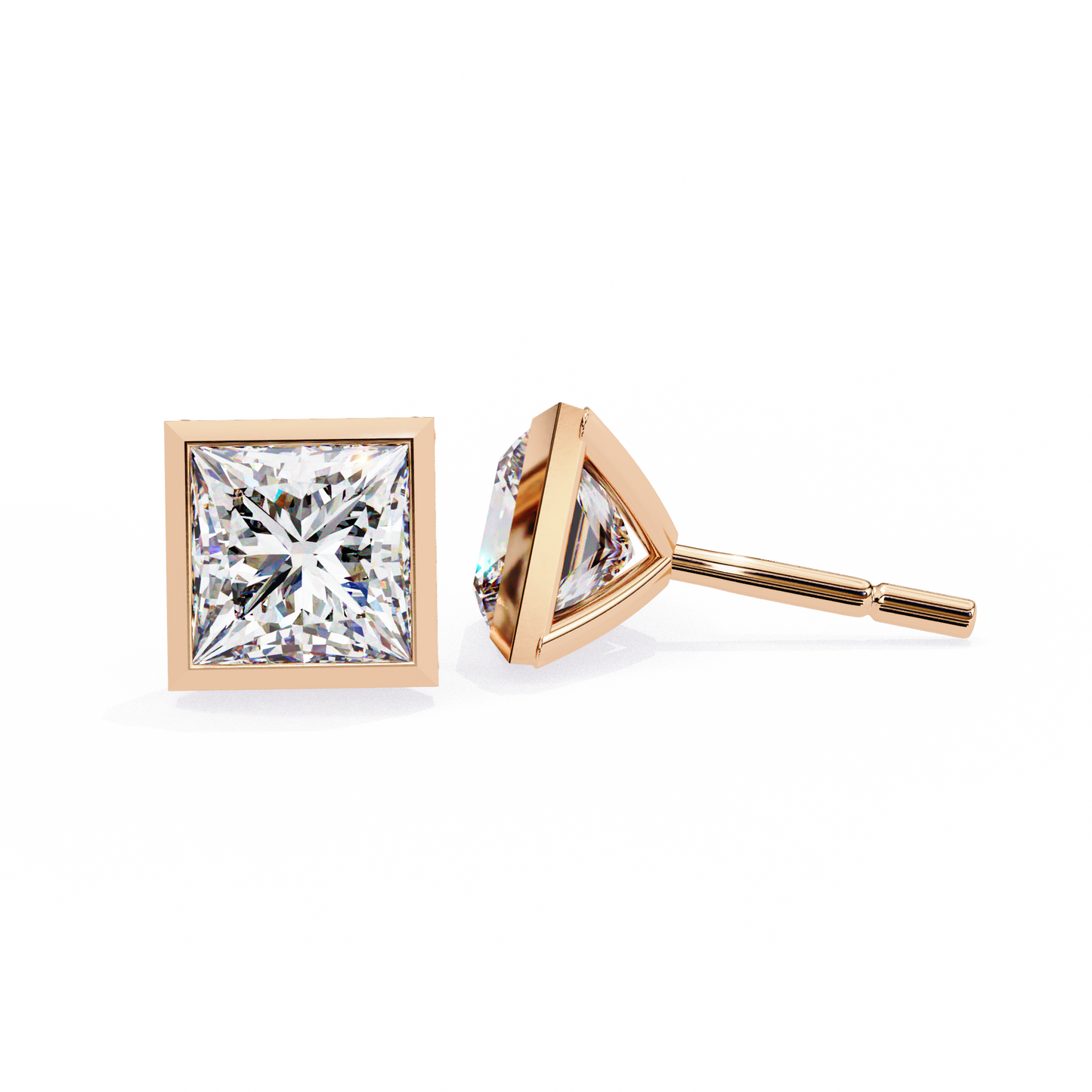 Bezelina Solitaire Studs