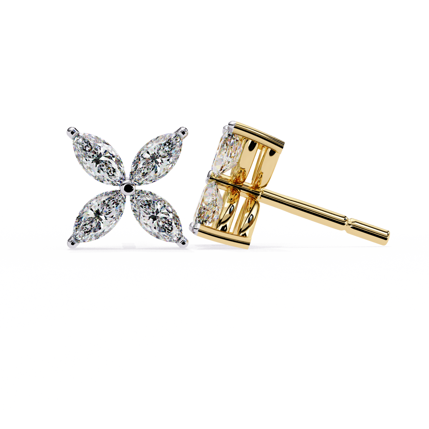 Petaluxe Diamond Studs