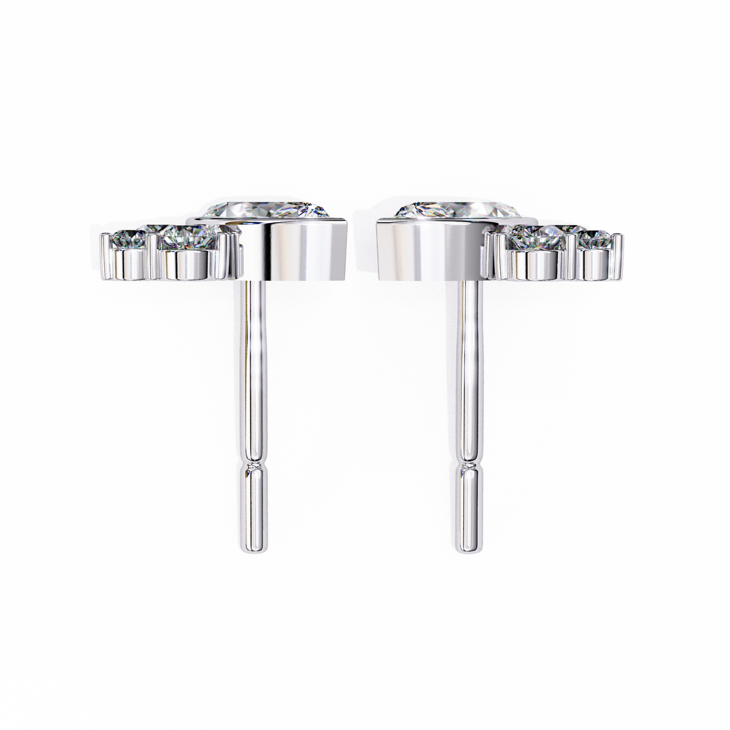 Marquise Blossom Solitaire Studs
