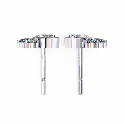 Marquise Blossom Solitaire Studs