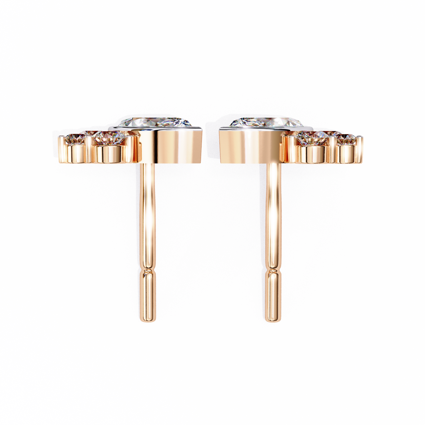 Marquise Blossom Solitaire Studs