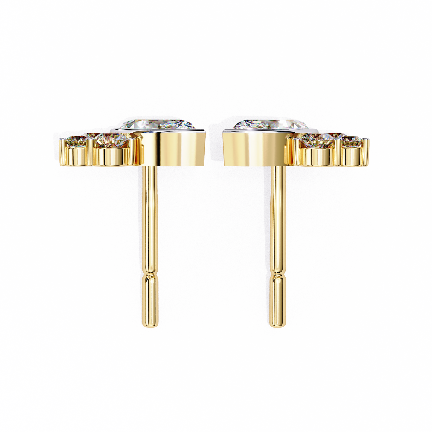 Marquise Blossom Solitaire Studs