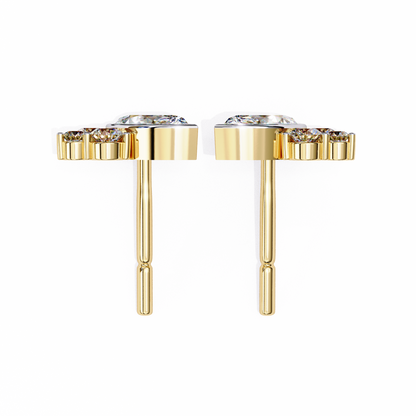 Marquise Blossom Solitaire Studs