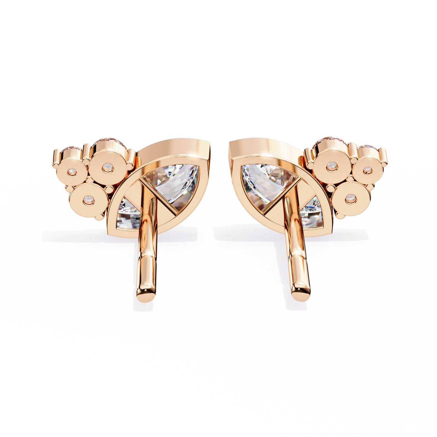 Marquise Blossom Solitaire Studs