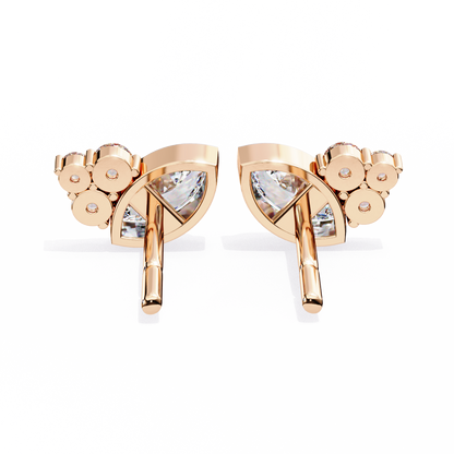 Marquise Blossom Solitaire Studs