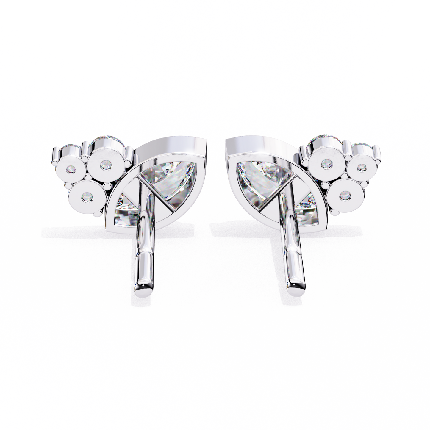 Marquise Blossom Solitaire Studs