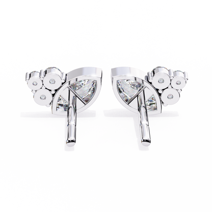 Marquise Blossom Solitaire Studs