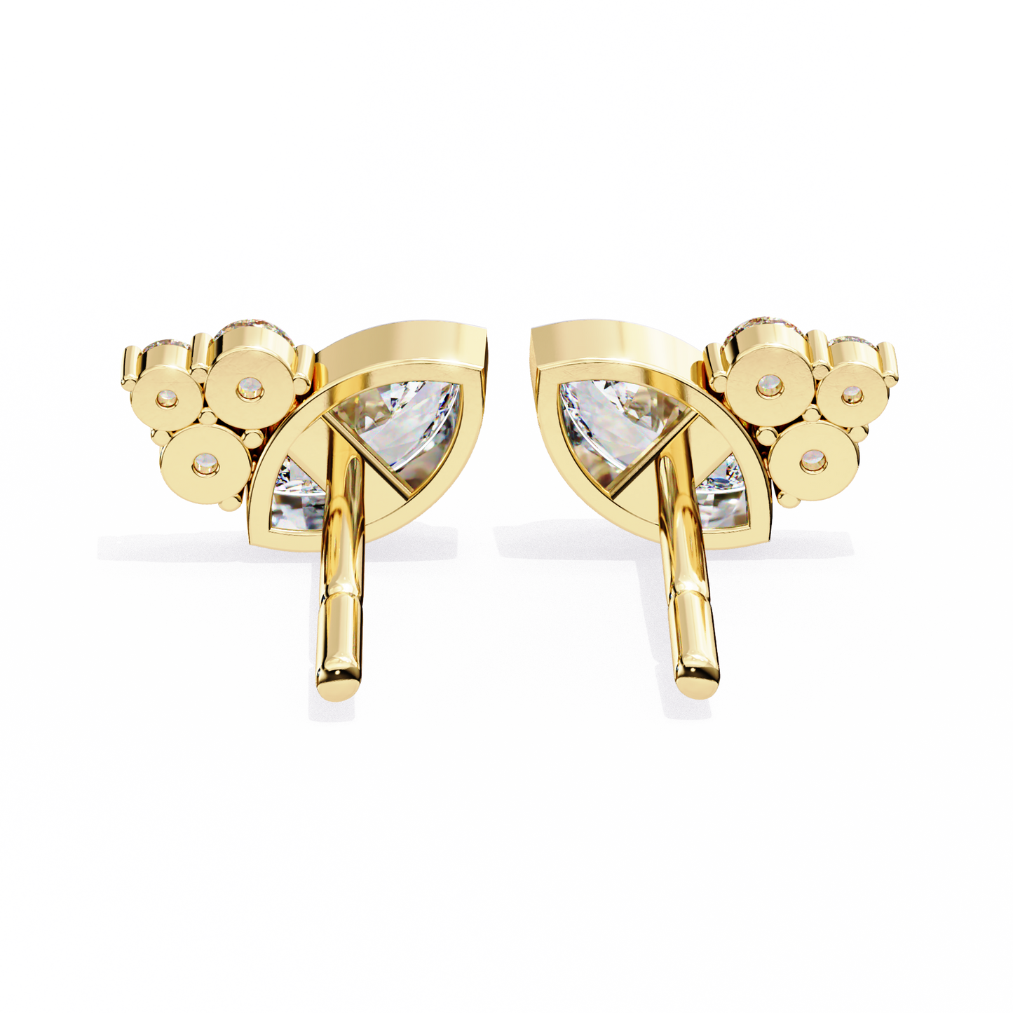 Marquise Blossom Solitaire Studs