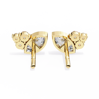 Marquise Blossom Solitaire Studs