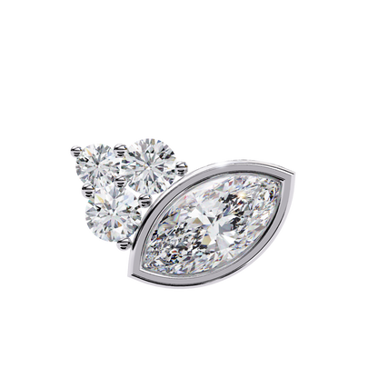 Marquise Blossom Solitaire Studs
