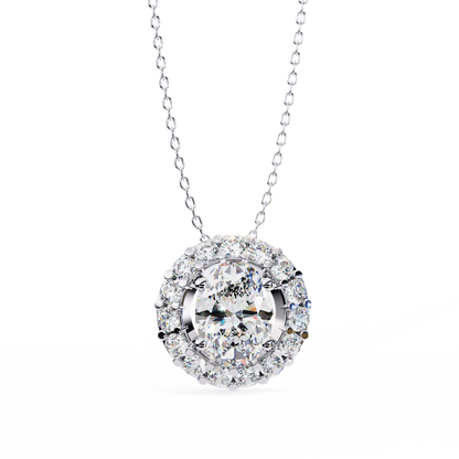 Ovallia Diamond Pendant