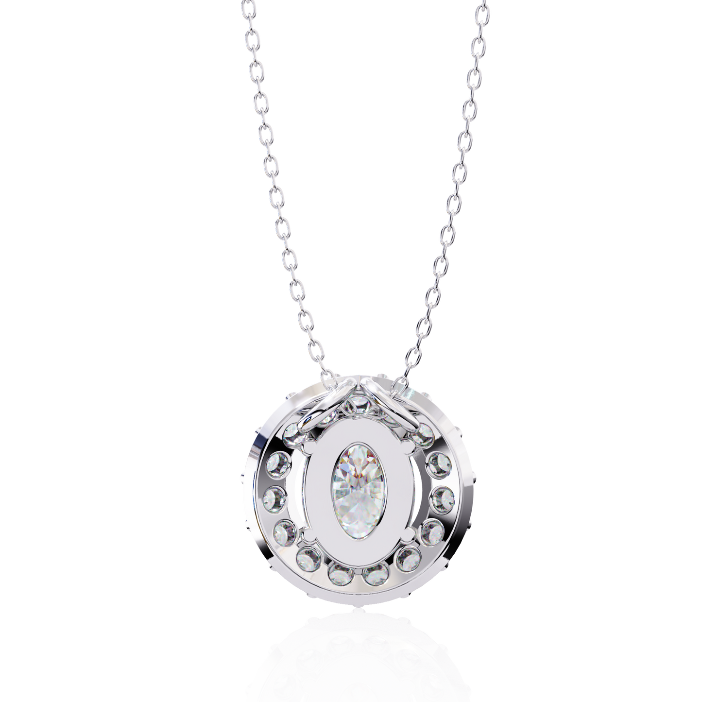Ovallia Diamond Pendant